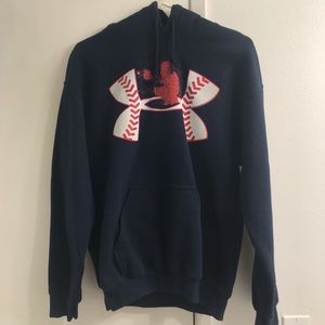 Men’s Medium Blue Under Armour Baseball Hoodie
